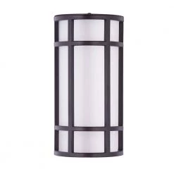Moon Ray 1-Light Bronze Integrated LED Outdoor Wall Lantern Sconce by Maxim Lighting