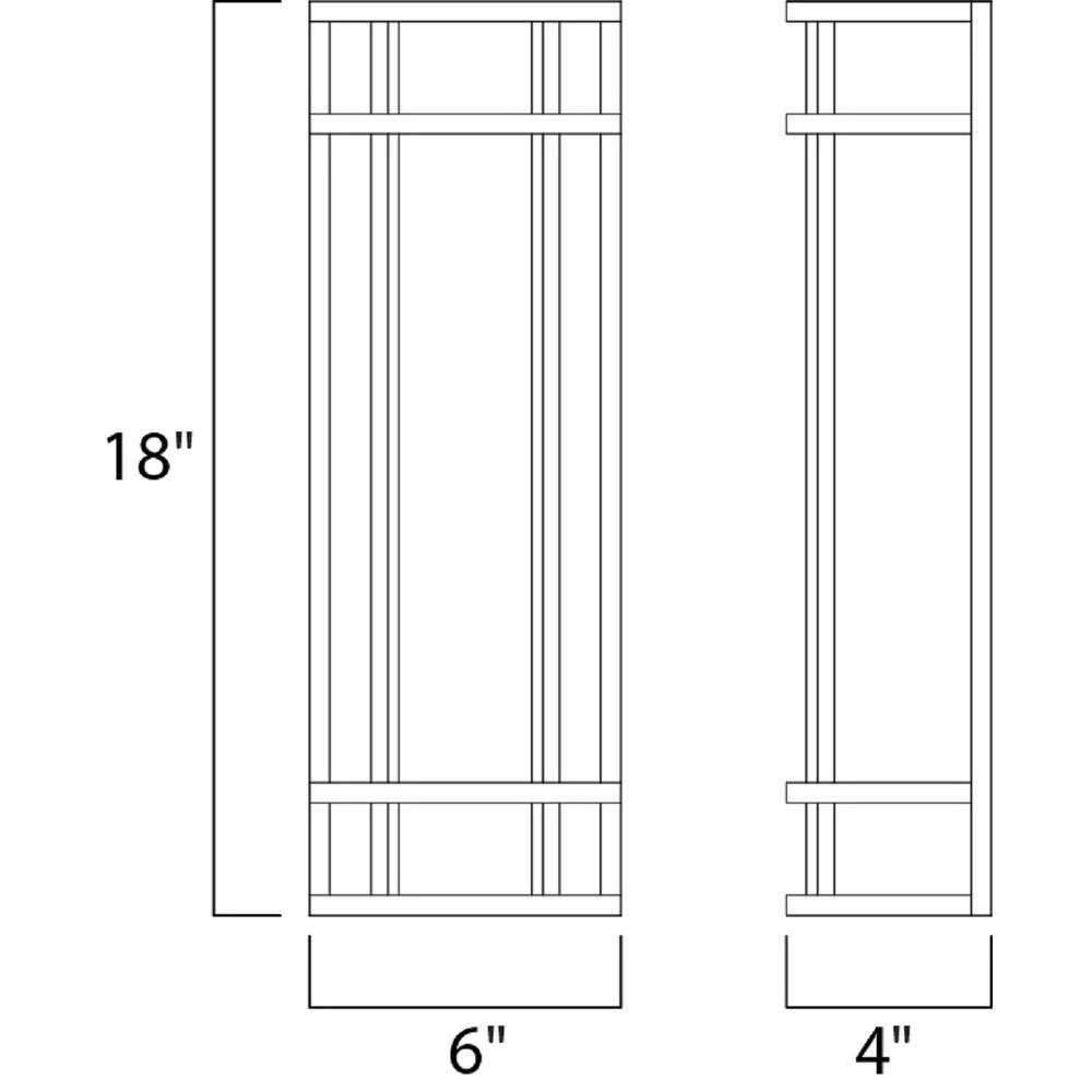 Moon Ray 1-Light Bronze Integrated LED Outdoor Wall Lantern Sconce by Maxim Lighting 2 Moon Ray 1-Light Bronze Integrated LED Outdoor Wall Lantern Sconce by Maxim Lighting - Image 2