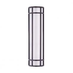 Moon Ray 6 in. W 1-Light Bronze Outdoor Wall Lantern Sconce by Maxim Lighting