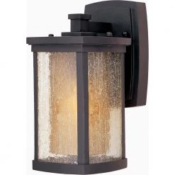 Bungalow 5.25 in. W 1-Light Bronze Outdoor Wall Lantern Sconce by Maxim Lighting