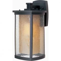 Bungalow 8 in. W 1-Light Bronze Outdoor Wall Lantern Sconce by Maxim Lighting