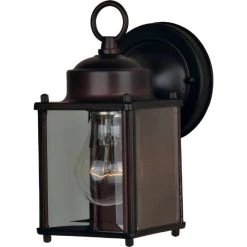 Side Door 1-Light Oil Rubbed Bronze Outdoor Wall Lantern Sconce by Maxim Lighting