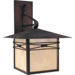 Taliesin 1-Light Burnished Outdoor Wall Lantern Sconce by Maxim Lighting
