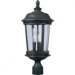 Dover DC 3-Light Bronze Outdoor Pole/Post Mount by Maxim Lighting