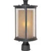 Bungalow 1-Light Bronze Outdoor Pole/Post Light by Maxim Lighting