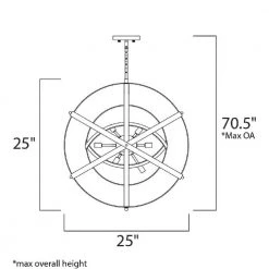 Sputnik 9-Light Bronze Rupert Pendant by Maxim Lighting -Maxim Lighting Sales Store bronze rupert maxim lighting chandeliers 25133br c3 1000