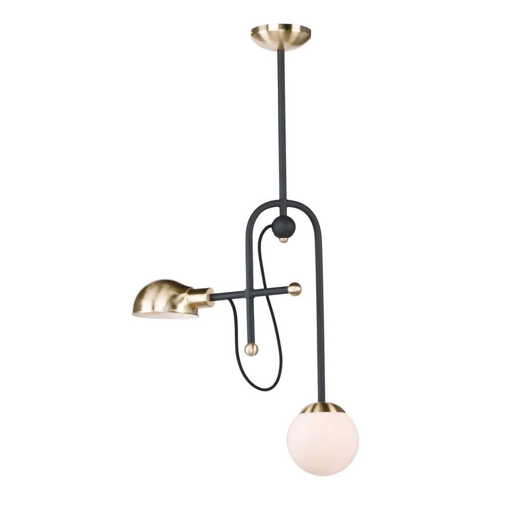 Mingle 2-Light Bronze/Satin Brass Pendant by Maxim Lighting 1 Mingle 2-Light Bronze/Satin Brass Pendant by Maxim Lighting