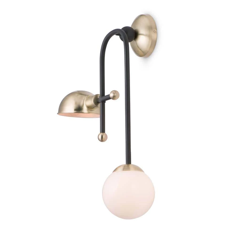 Mingle 17.5 in. Wide Bronze / Satin Brass Sconce by Maxim Lighting 1 Mingle 17.5 in. Wide Bronze / Satin Brass Sconce by Maxim Lighting