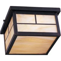 Coldwater 2-Light Burnished Outdoor Flushmount by Maxim Lighting
