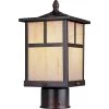 Coldwater 1-Light Burnished Outdoor Pole/Post Mount by Maxim Lighting