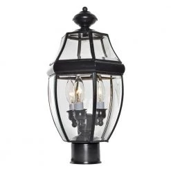South Park 3-Light Burnished Outdoor Pole/Post Mount by Maxim Lighting