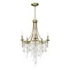 Cebu 5-Light Capiz / Gold Silver Chandelier by Maxim Lighting