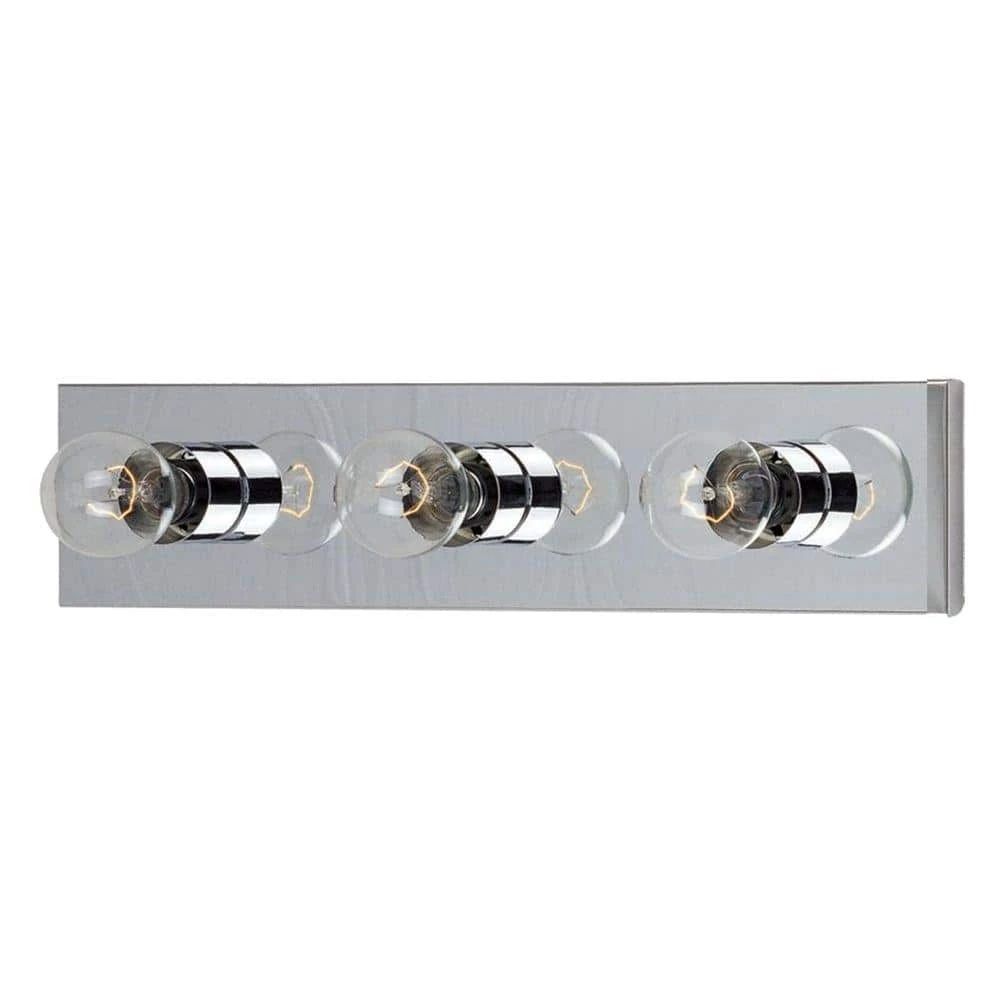 Essentials - 445 x 3-Light Chrome Bath Vanity Light by Maxim Lighting 1 Essentials - 445 x 3-Light Chrome Bath Vanity Light by Maxim Lighting