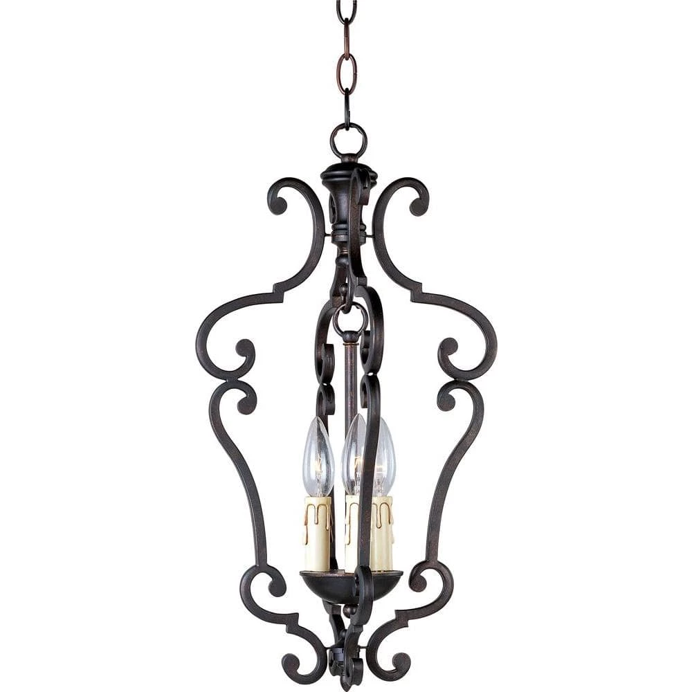 Richmond Colonial 3-Light Umber Entry Foyer Pendant by Maxim Lighting 1 Richmond Colonial 3-Light Umber Entry Foyer Pendant by Maxim Lighting