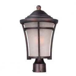 Balboa 10 in. Wide 1-Light Outdoor Copper Oxide Post Light by Maxim Lighting