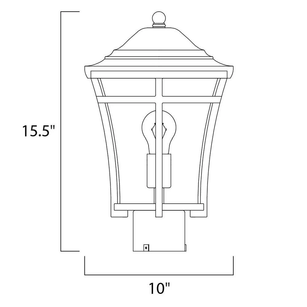 Balboa VX 1-Light Copper Oxide Outdoor Pole/Post Mount by Maxim Lighting 2 Balboa VX 1-Light Copper Oxide Outdoor Pole/Post Mount by Maxim Lighting - Image 2