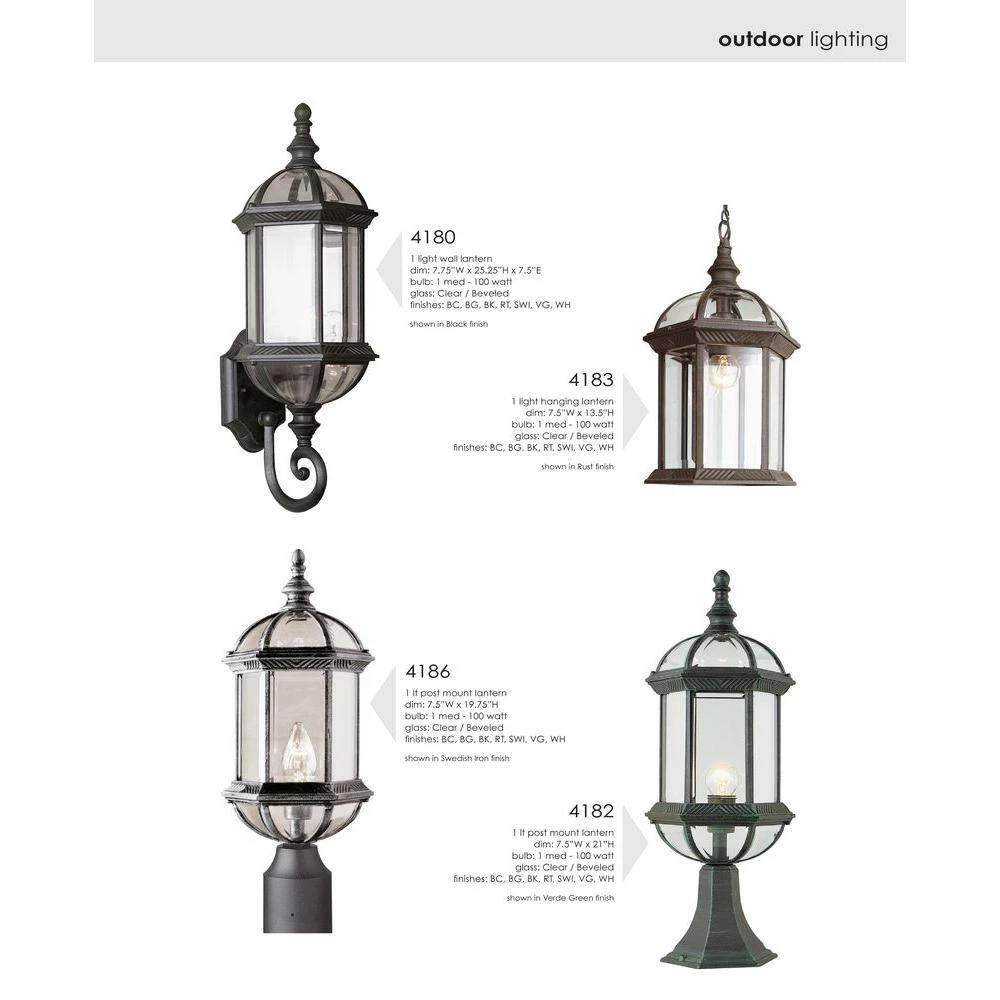 Nantucket 3-Light Country Forge Outdoor Hanging Lantern by Maxim Lighting 6 Nantucket 3-Light Country Forge Outdoor Hanging Lantern by Maxim Lighting - Image 6