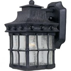 Nantucket 1-Light Country Forge Outdoor Wall Mount Sconce by Maxim Lighting