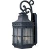 Nantucket 3-Light Country Forge Outdoor Wall Mount Sconce by Maxim Lighting