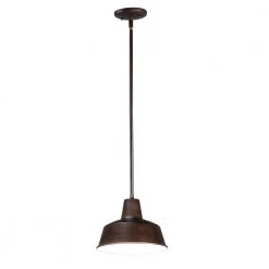 Pier M 8.25 in. Wide Empire Bronze 1-Light Outdoor Hanging Lantern by Maxim Lighting
