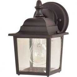 Builder Cast 1-Light Empire Bronze Outdoor Wall Lantern Sconce by Maxim Lighting