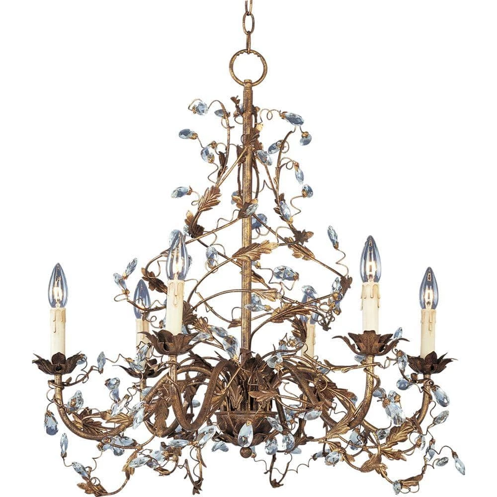 Elegante 6-Light Etruscan Gold Chandelier by Maxim Lighting 1 Elegante 6-Light Etruscan Gold Chandelier by Maxim Lighting