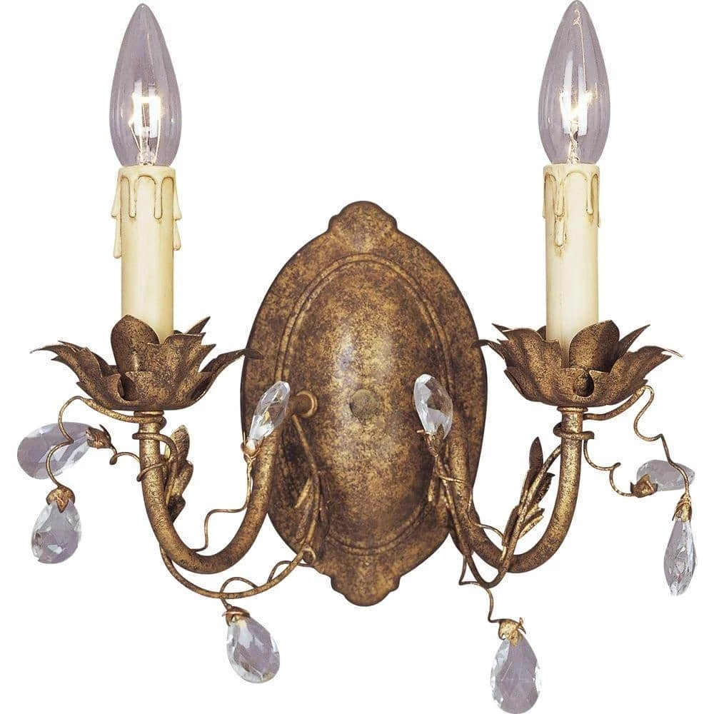 Elegante 2-Light Etruscan Gold Sconce by Maxim Lighting 1 Elegante 2-Light Etruscan Gold Sconce by Maxim Lighting