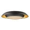 Iris 23.5 in. Gold Leaf/Black Integrated LED Flushmount Light by Maxim Lighting