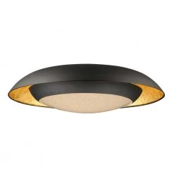 Iris 23.5 in. Gold Leaf/Black Integrated LED Flushmount Light by Maxim Lighting