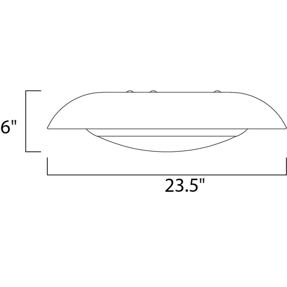 Iris 23.5 in. Gold Leaf/Black Integrated LED Flushmount Light by Maxim Lighting 2 Iris 23.5 in. Gold Leaf/Black Integrated LED Flushmount Light by Maxim Lighting - Image 2