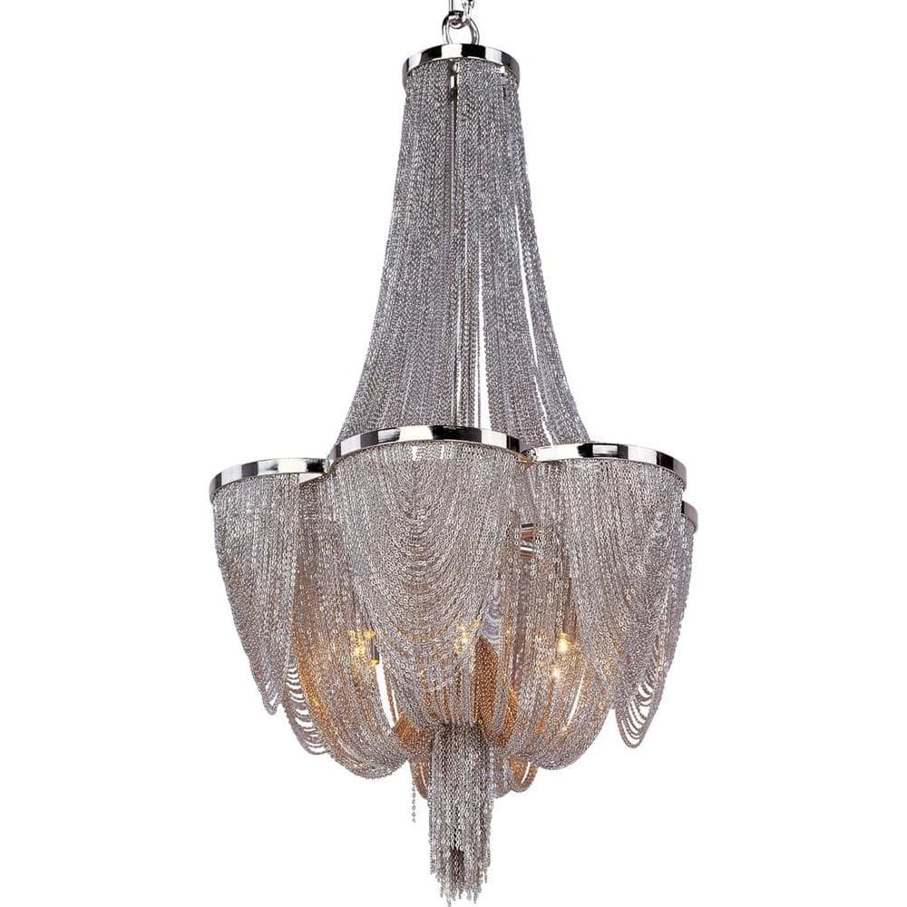 Chantilly 6-Light Polished Nickel Chandelier by Maxim Lighting 1 Chantilly 6-Light Polished Nickel Chandelier by Maxim Lighting