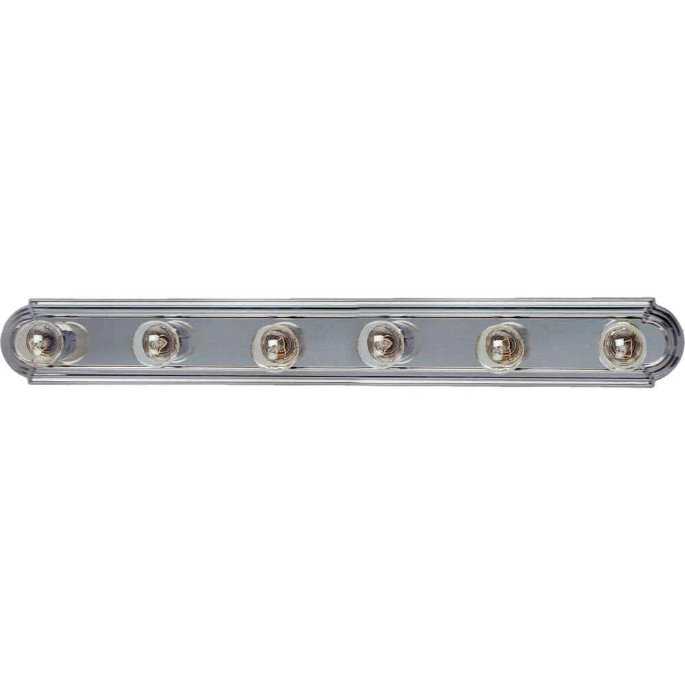 Essentials 6-Light Satin Nickel Bath Vanity Light by Maxim Lighting 1 Essentials 6-Light Satin Nickel Bath Vanity Light by Maxim Lighting