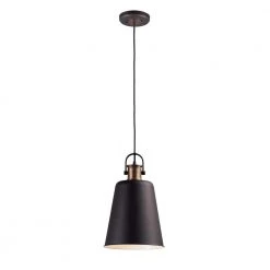 Sedona 1-Light Oil Rubbed Bronze/Antique Brass Pendant by Maxim Lighting