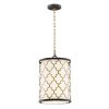 Crest 1-Light Oil Rubbed Bronze/Antique Brass Pendant by Maxim Lighting