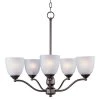 Stefan 5-Light Oil Rubbed Bronze Chandelier with Frosted Shade by Maxim Lighting
