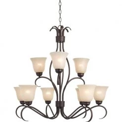 Basix 9-Light Oil-Rubbed Bronze Chandelier by Maxim Lighting