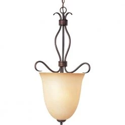 Basix 4-Light Oil-Rubbed Bronze Entry Foyer Pendant by Maxim Lighting
