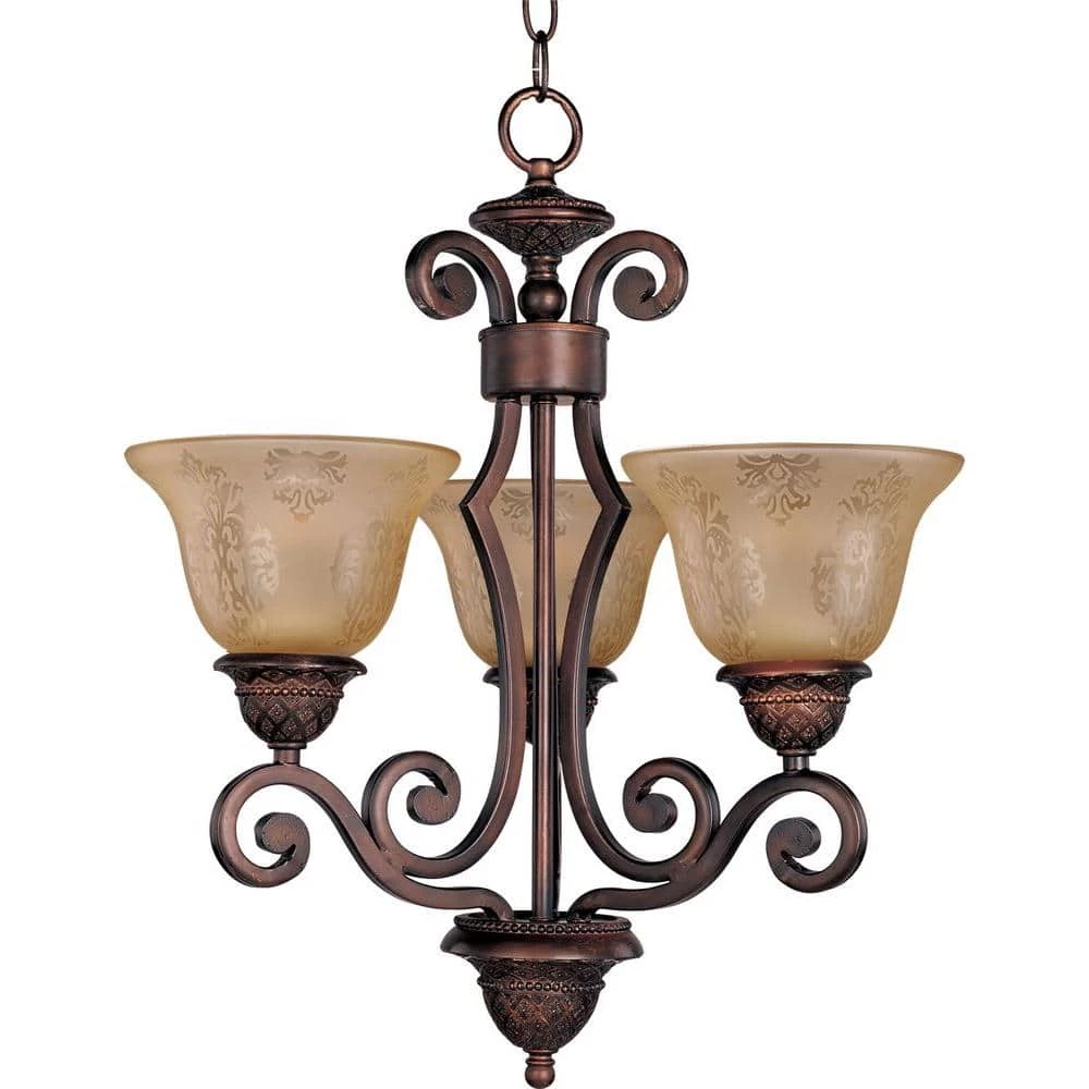 Symphony 3-Light Oil-Rubbed Bronze Mini Chandelier by Maxim Lighting 1 Symphony 3-Light Oil-Rubbed Bronze Mini Chandelier by Maxim Lighting