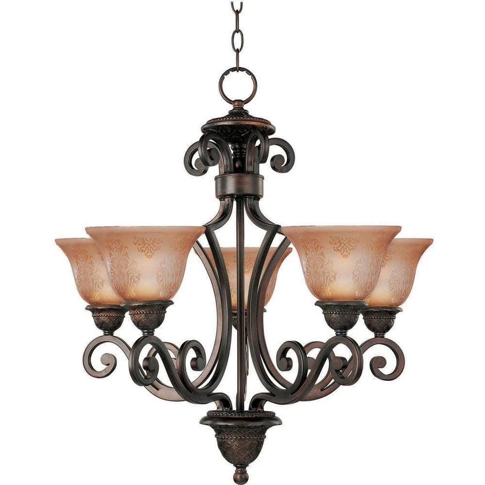 Symphony 5-Light Oil Rubbed Bronze Chandelier by Maxim Lighting 1 Symphony 5-Light Oil Rubbed Bronze Chandelier by Maxim Lighting