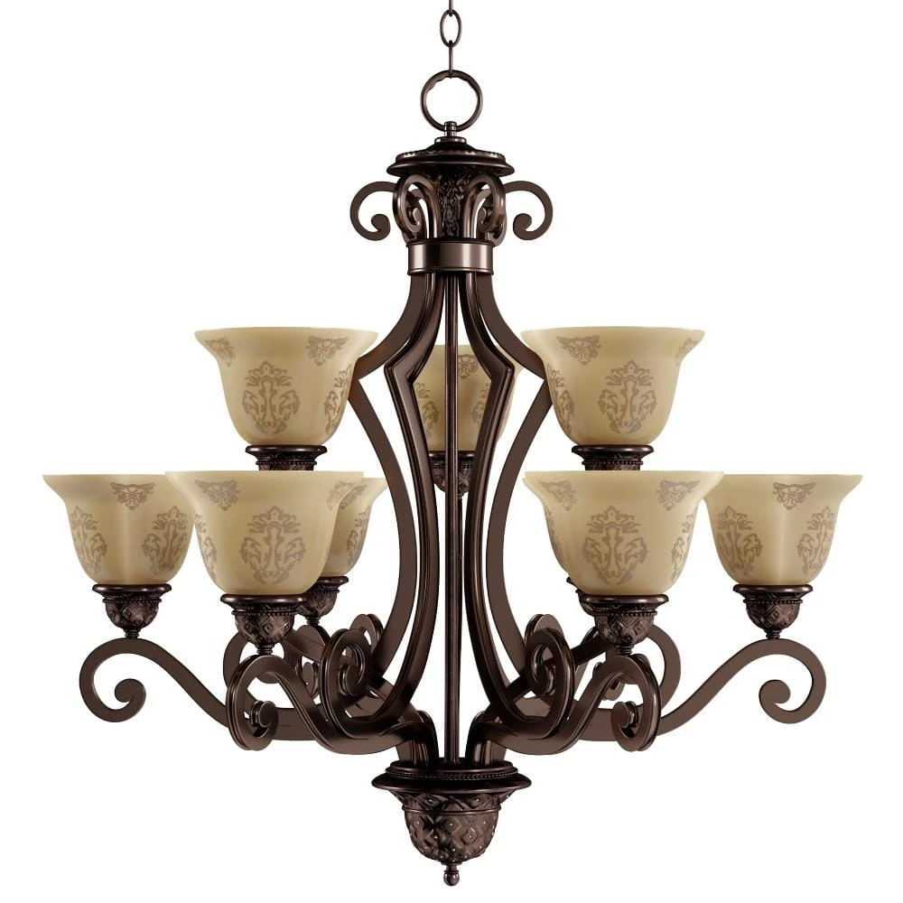 Symphony 9-Light Oil-Rubbed Bronze Chandelier by Maxim Lighting 3 Symphony 9-Light Oil-Rubbed Bronze Chandelier by Maxim Lighting - Image 3