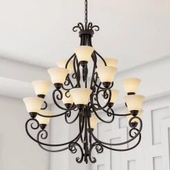 Manor 15-Light Oil-rubbed bronze Chandelier by Maxim Lighting 9 Manor 15-Light Oil-rubbed bronze Chandelier by Maxim Lighting -Maxim Lighting Sales Store oil rubbed bronze maxim lighting chandeliers 12209fioi 1d 1000