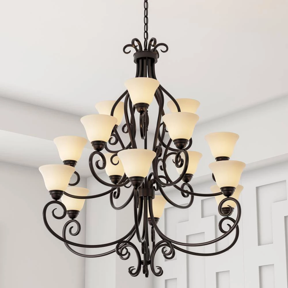 Manor 15-Light Oil-rubbed bronze Chandelier by Maxim Lighting 5 Manor 15-Light Oil-rubbed bronze Chandelier by Maxim Lighting - Image 5