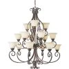 Manor 15-Light Oil-rubbed bronze Chandelier by Maxim Lighting