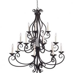 Manor 15-Light Oil Rubbed Bronze Chandelier by Maxim Lighting