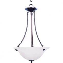 Malaga 3-Light Oil-Rubbed Bronze Invert Bowl Pendant by Maxim Lighting