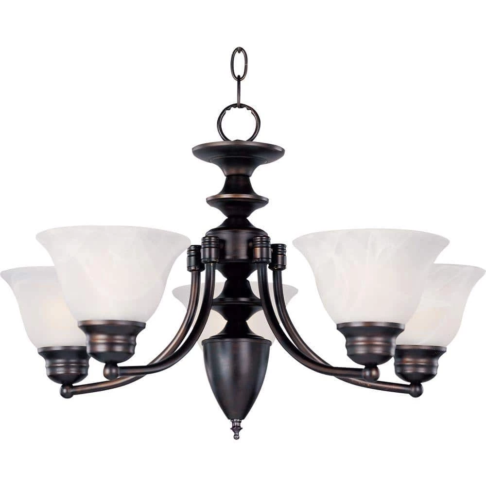Malaga 5-Light Chandelier by Maxim Lighting 1 Malaga 5-Light Chandelier by Maxim Lighting