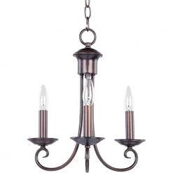 Loft 3-Light Oil Rubbed Bronze Chandelier by Maxim Lighting