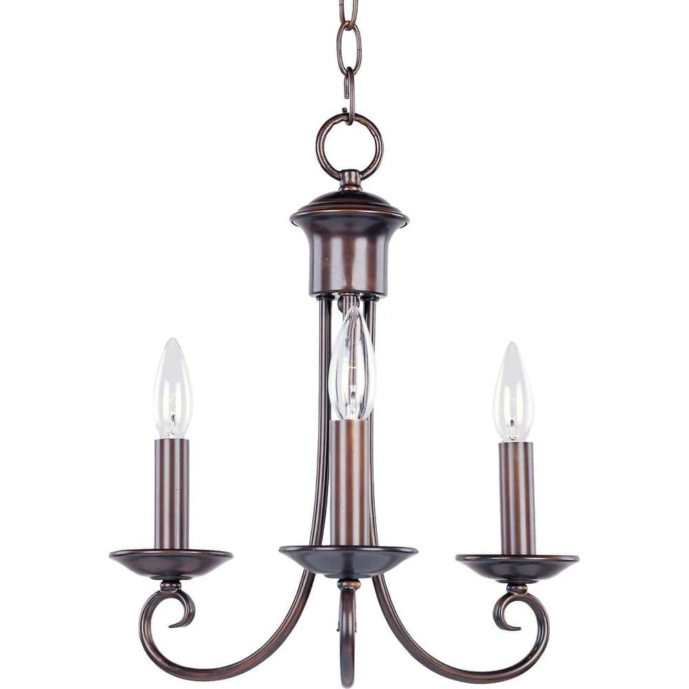 Loft 3-Light Oil Rubbed Bronze Chandelier by Maxim Lighting 1 Loft 3-Light Oil Rubbed Bronze Chandelier by Maxim Lighting