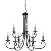 Loft 9-Light Oil-Rubbed Bronze Chandelier by Maxim Lighting
