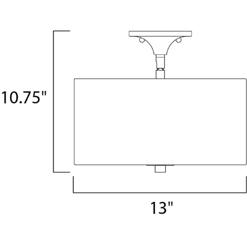 Bongo 2-Light Oil Rubbed Bronze Semi-Flushmount by Maxim Lighting 4 Bongo 2-Light Oil Rubbed Bronze Semi-Flushmount by Maxim Lighting - Image 4